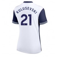 Camisa de Futebol Tottenham Hotspur Dejan Kulusevski #21 Equipamento Principal Mulheres 2024-25 Manga Curta